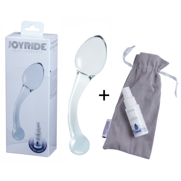 JOYRIDE Premium GlassiX Set Glasdildo Transparent 16,8 cm