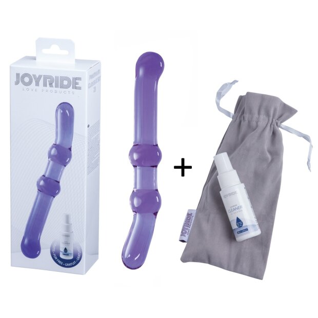 JOYRIDE Premium GlassiX Set 23 Glasdildo Lila 20,5 cm