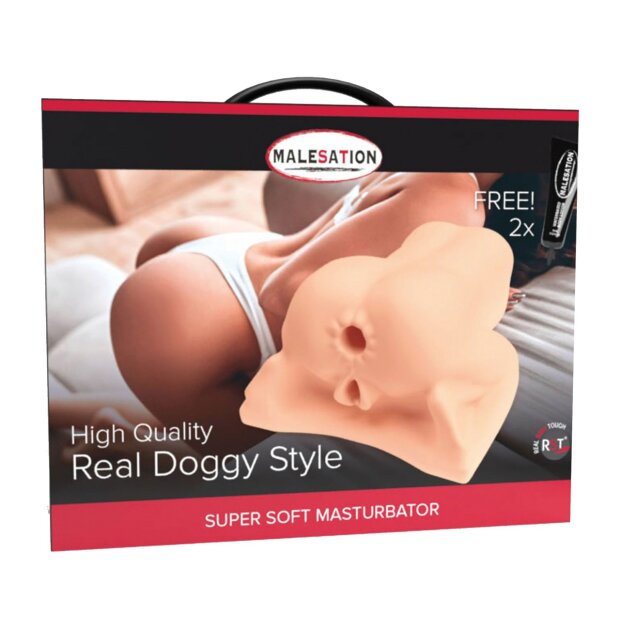 MALESATION Masturbator Real Doggy Style