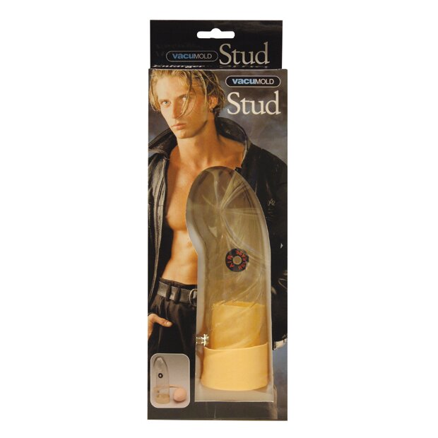 Seven Creations Potenzpumpe Stud Penis Pumpe Beige 18 cm