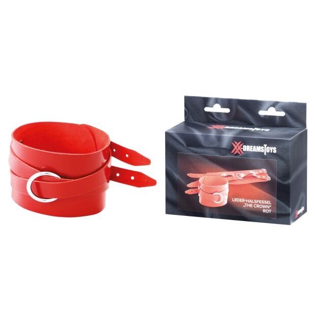 XX-DREAMSTOYS leather neck restraint The Crown red