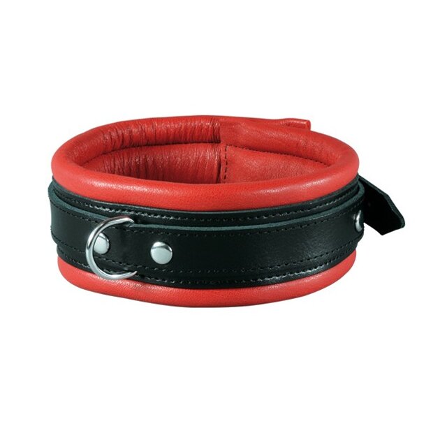 XX-DREAMSTOYS Menottes de cou en cuir rouge/noir