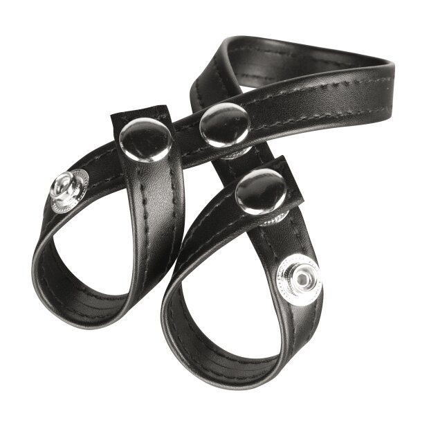 Blue Line CB Gear 8 Style Ball Divider Penisring Schwarz