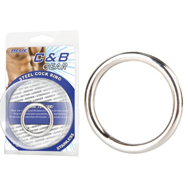 Blue Line CB GEAR Steel Cock Ring Silber ⌀ 3,3 cm