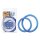 BLUE LINE C&B GEAR Silicone Cock Ring Set - Blue