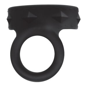 Blue Line CB Gear Silicone Duo Snap Penisring Schwarz
