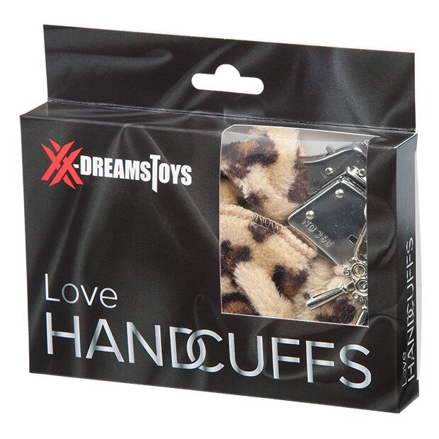 XX-DREAMSTOYS Liebes Handschellen mit Plüsch Leopard