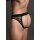 Lace Open Back Brief - Black - S/M