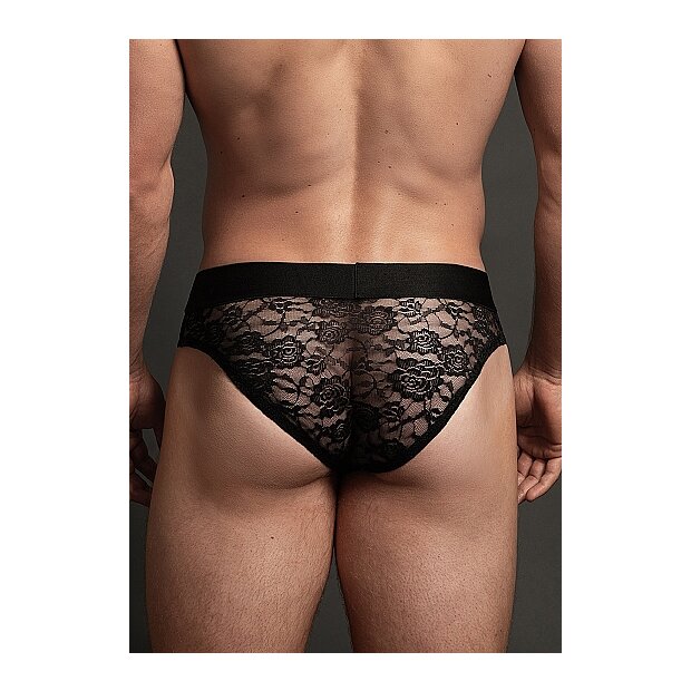 Lace Brief Black S - XL