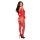 Baci Longsleeve Crotchless Bodystocking Red OS - QS