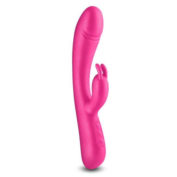 NS Novelties Royals Divine Metallic Rabbit Vibrator Pink