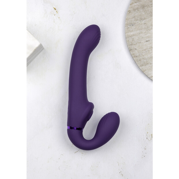 Ai - Dual Vibrating & Air Wave Tickler Strapless Strapon