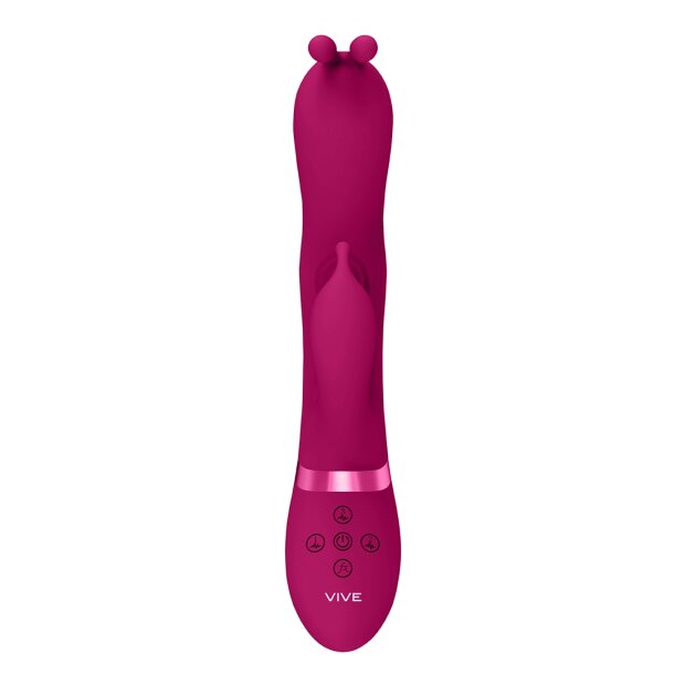 VIVE Gada Vibrating Bunny Ear G-Spot Rabbit Vibrator Pink 12,7 cm ⌀ 3,1 cm
