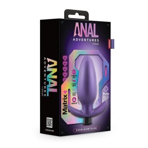 Anal Adventures Matrix Exelsior Plug Astro Violet