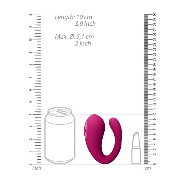 Yoko - Triple Action Vibrator Dual Prongs with Clitoral Pulse Wave