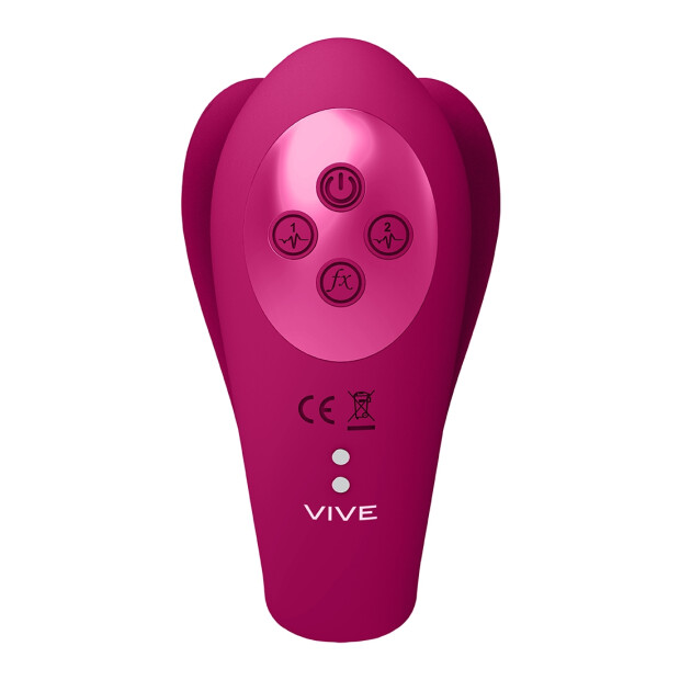Yoko - Triple Action Vibrator Dual Prongs with Clitoral Pulse Wave