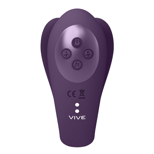 Yoko - Triple Action Vibrator Dual Prongs with Clitoral Pulse Wave