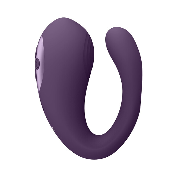 Yoko - Triple Action Vibrator Dual Prongs with Clitoral Pulse Wave