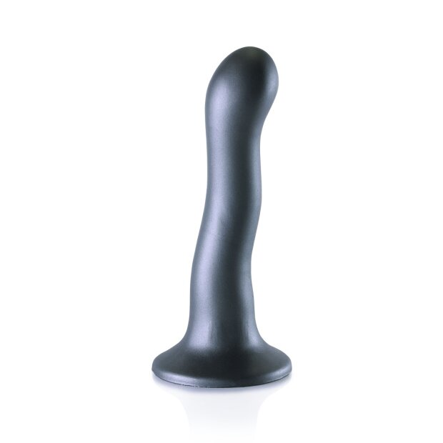 Shots Ouch ! Godemiché point G en silicone ultra doux gris 17 cm