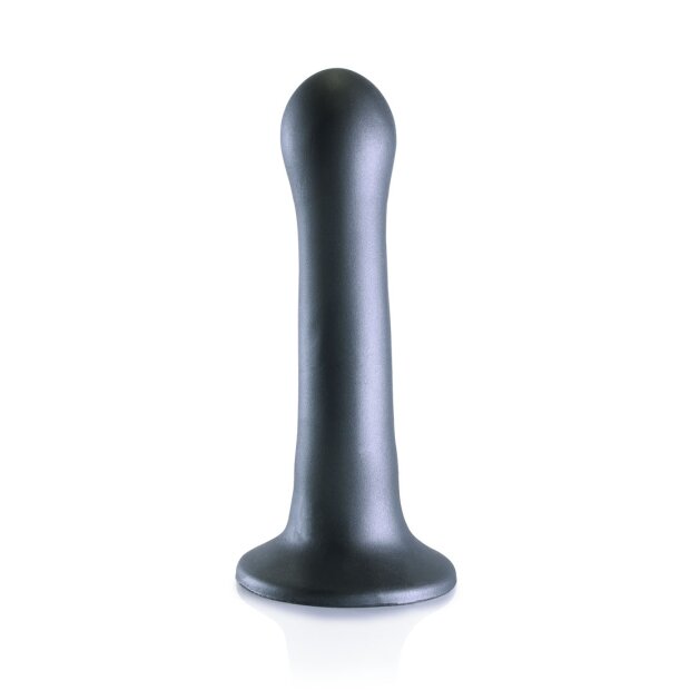 Shots Ouch ! Godemiché point G en silicone ultra doux gris 17 cm