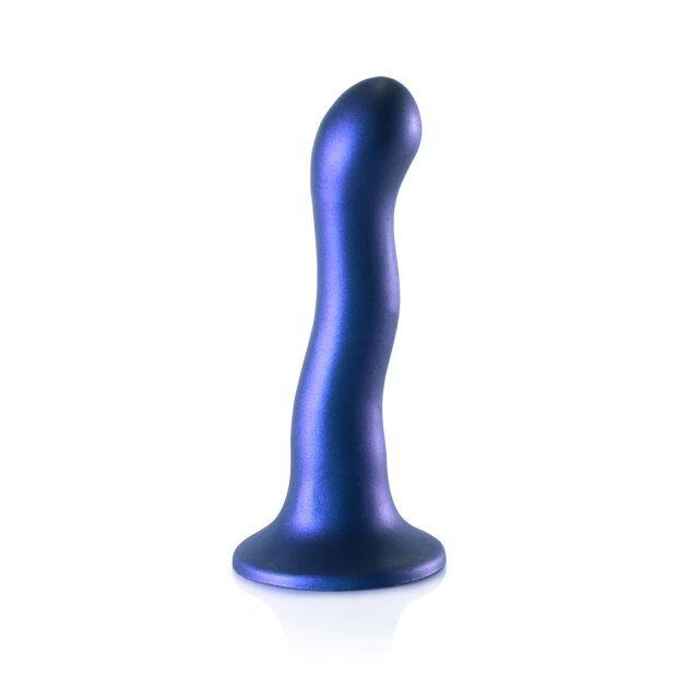 Shots Ouch ! Godemiché point G en silicone ultra doux bleu 17 cm