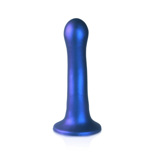 Shots Ouch ! Godemiché point G en silicone ultra doux bleu 17 cm