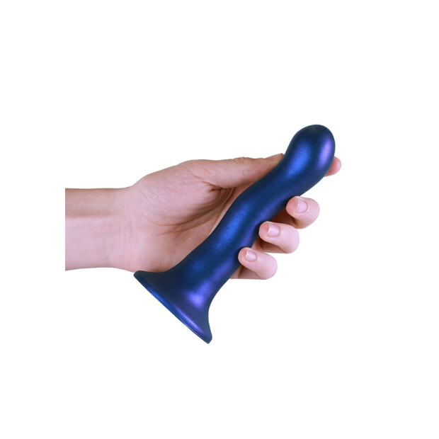 Shots Ouch ! Godemiché point G en silicone ultra doux bleu 17 cm