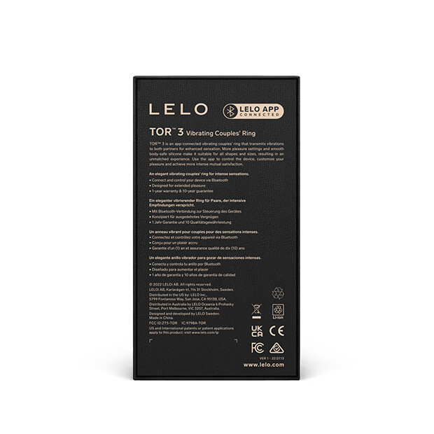 LELO Tor 3 Vibrationsring Schwarz ⌀ 2,9 cm