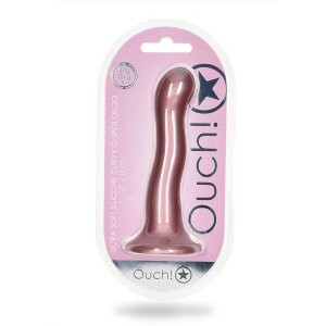 Shots Ouch! Ultra soft silicone G-spot dildo pink 17 cm