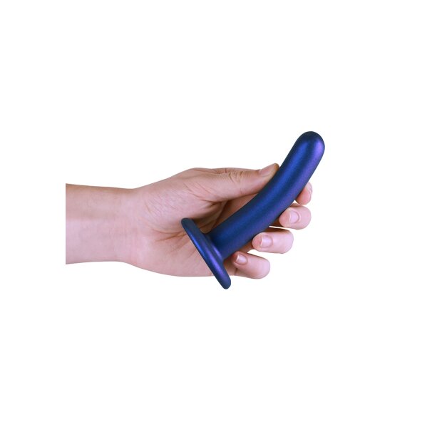 Shots Ouch! Soft silicone G-spot dildo blue 12 cm