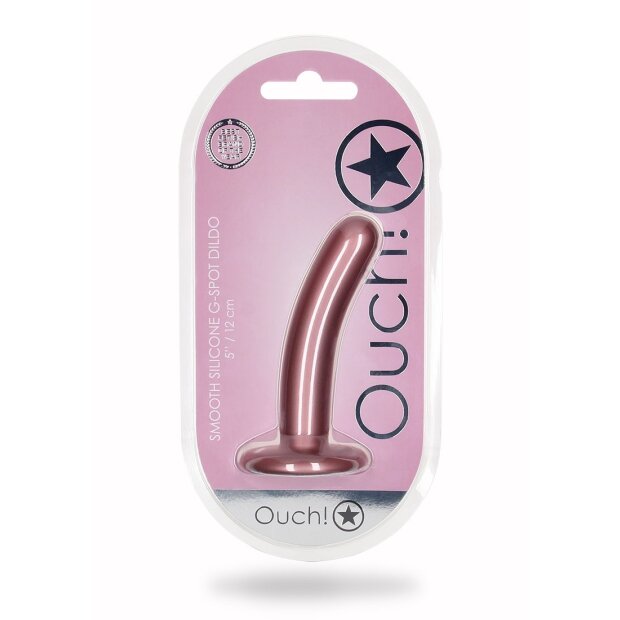 Shots - Ouch! Weicher Silikon G-Punkt-Dildo Rosa 12,40 cm ⌀ 2,30 cm