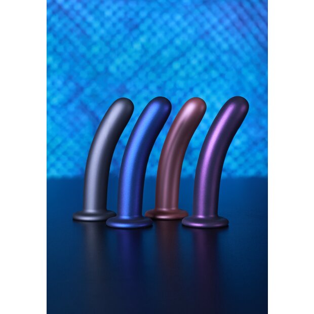 Shots Ouch! Weicher Silikon-G-Punkt-Dildo Blau 15 cm ⌀ 2,9 cm