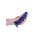 Shots Ouch! Weicher Silikon-G-Punkt-Dildo Blau 15 cm ⌀ 2,9 cm