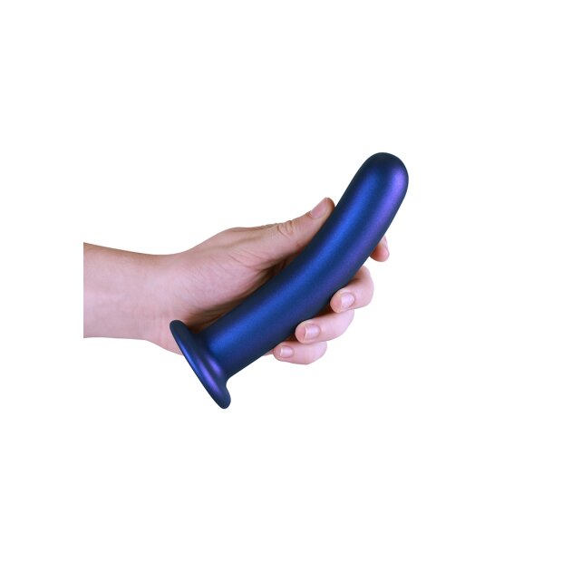 Shots Ouch! Soft silicone G-spot dildo blue 17 cm