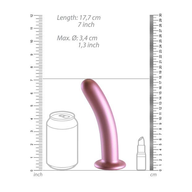 Shots Ouch! Weicher Silikon-G-Punkt-Dildo Rosa 17,70 cm