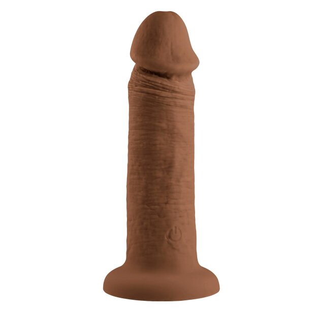Evolved 6Inch Vibrating Dong, Dark Flesh 17,8 cm