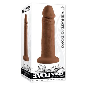 Evolved Vibrating Dong Vibrator Braun 17,8 cm ⌀ 7,2 cm