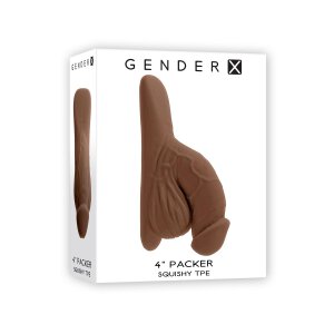 Gender X 4Inch Packer, Dark Flesh