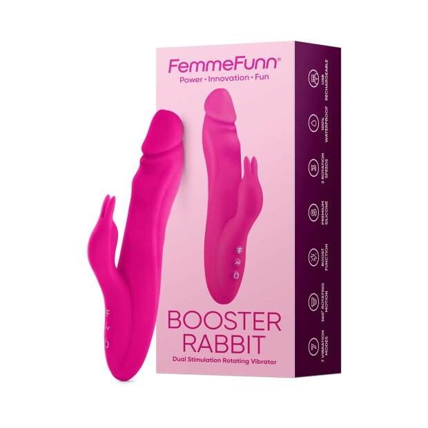 FemmeFunn Booster Rabbit Vibrator Pink 21,6 cm
