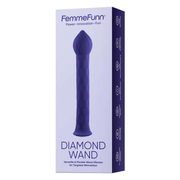 Femmefunn Diamond Wand Dark Purple