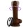 FemmeFunn Wireless Turbo Baller Vibrator Braun 20,6 cm