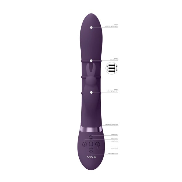 Sora - Up & Down Stimulating Rings, Vibrating G-Spot Rabbit