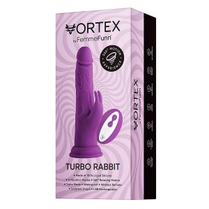 FemmeFunn Wireless Turbo Rabbit Vibrator Lila 21 cm