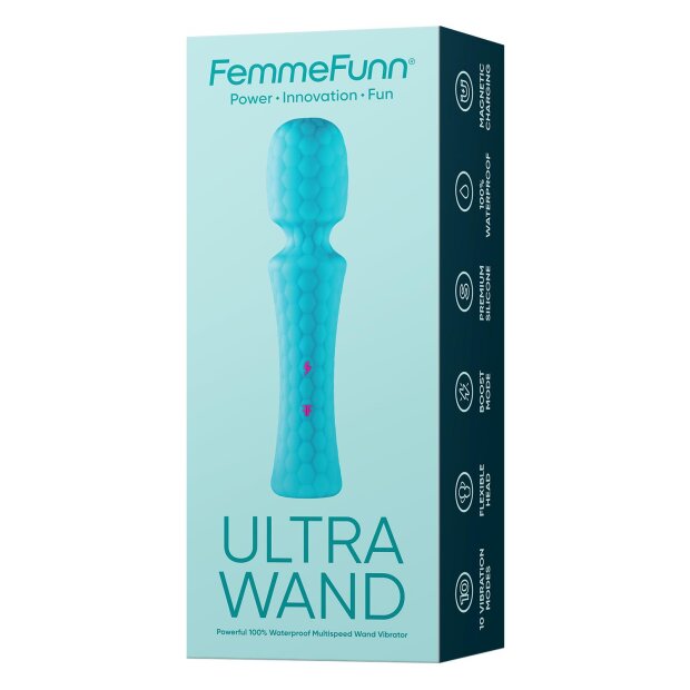 FemmeFunn Ultra Wand Vibrator Türkis 20,3 cm