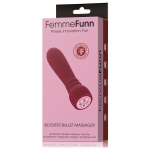 FemmeFunn Booster Bullet Vibrator Weinrot 10,9 cm