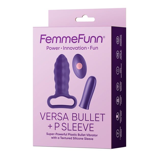 FemmeFunn Versa Bullet With P Sleeve Vibrator Lila 2 Teilig