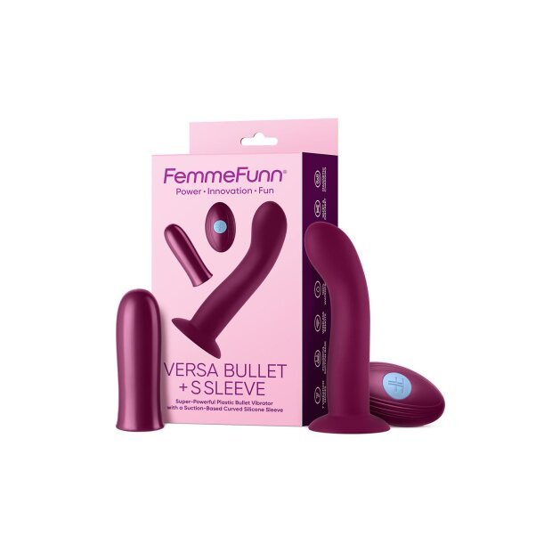Femmefunn Versa Bullet With S Sleeve Dark Fuchsia