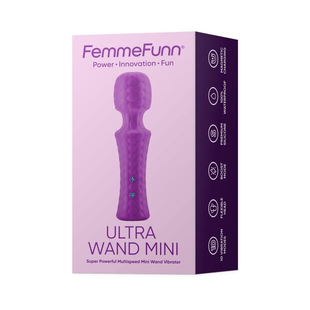 FemmeFunn Ultra Wand Mini Vibrator Lila 14,5 cm