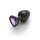 Shots Ouch ! Coeur pierre précieuse Anal Plug Noir Violet moyen 3,4 cm