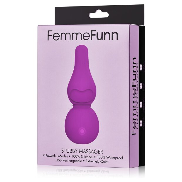 FemmeFunn Stubby Massager Mini Vibrator Lila 12,2 cm